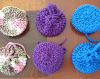 Handmade Crocheted Blue Bags for Girls, Cute Purses for Girls, Crochet Hangbags, Purses for Little Girls, Children's Purses, Girls Purses