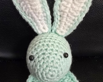 Peluche coniglietto fatto a mano all'uncinetto, animali di peluche, giocattoli morbidi, adotta un coniglietto