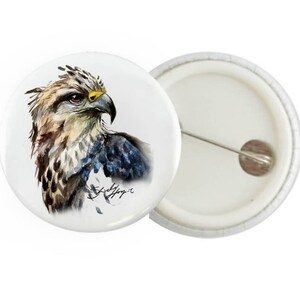 Eagle button pin