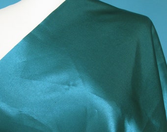 Fabric Satin Sea Green