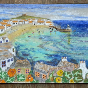 St Ives Harbour A4 print image 2