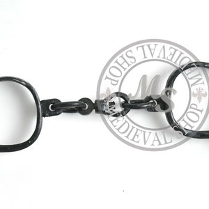 antique iron handcuffs Antique Vintage Handcuffs Style police Shackles-props black