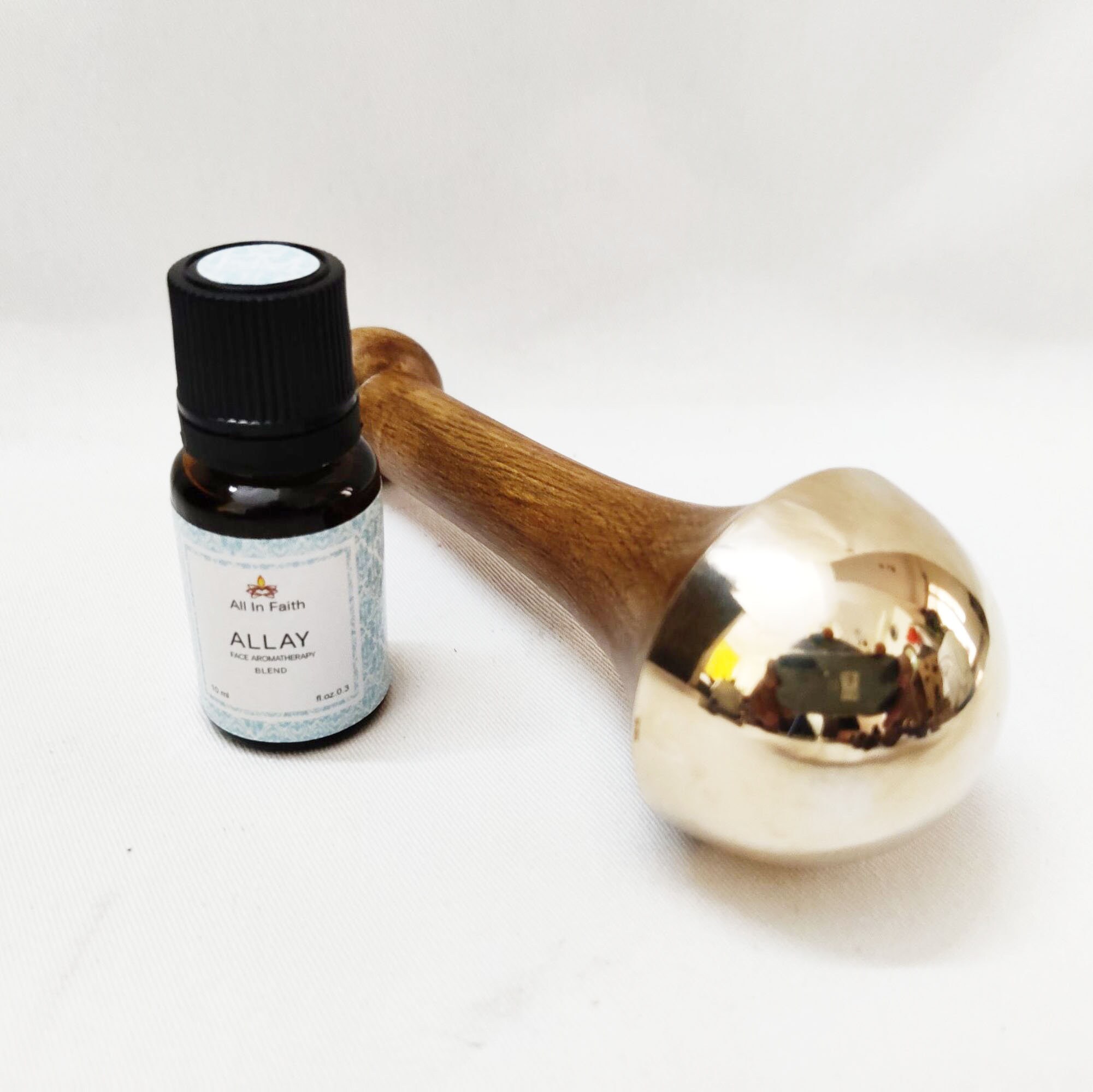 Kansa Ayurveda Wand Face Massager Wands With Free 100 Pure Aroma Therapy Massage Essential Oil