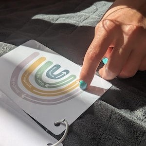 Cartes de respiration pour enfants - yoga de pleine conscience - oeuvre d'art en téléchargement numérique instantané - sensibilisation à la santé mentale - coin pour se calmer