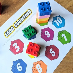 Building Blocks Counting Activity Sheet: Kindergarten Learning (digital ...