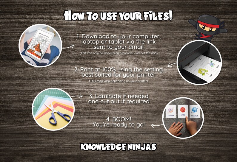 Forest School Scavenger Hunt Flash Cards: Nature Learning (Digital Download) image 5