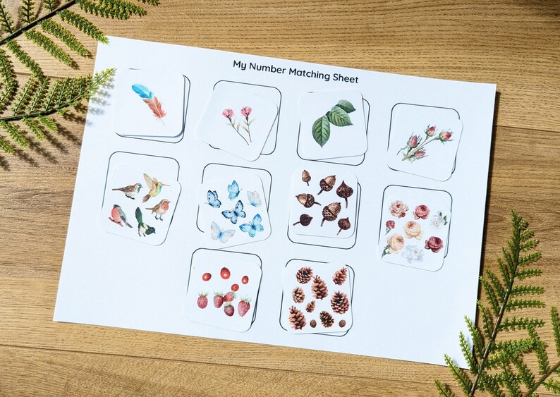Nature Counting Activity Sheet: Forest School Learning Game (instant ...