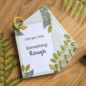 Forest School Scavenger Hunt Flash Cards: Nature Learning (Digital Download) image 2