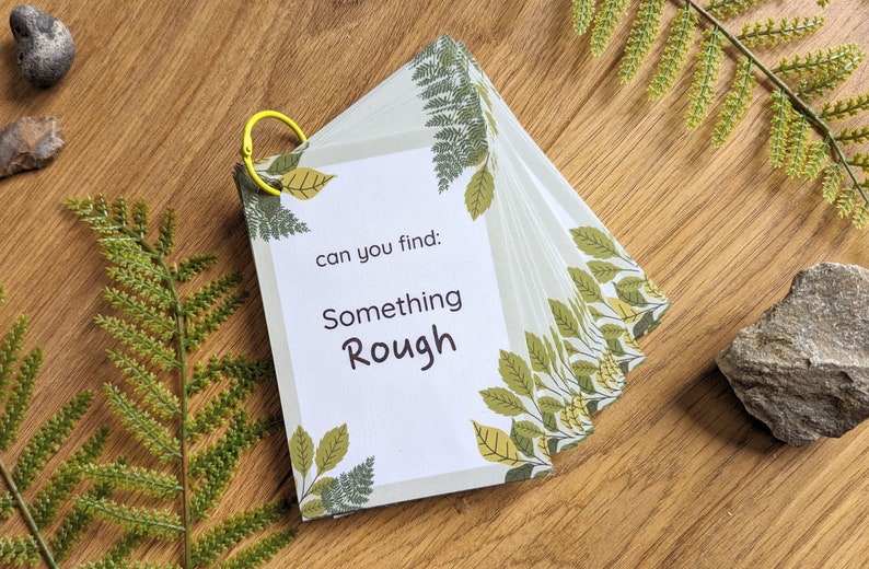 Forest School Scavenger Hunt Flash Cards: Nature Learning (Digital Download) image 2