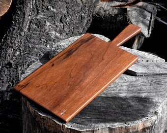 Elegant thin board, serving & cutting board, Lady's board, Walnut wood, Small, Light board