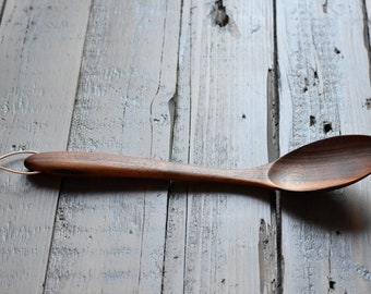 Wooden serving spoon, Elegant spoon, Handcrafted spoon, Rice serving spoon, Wooden kitchenware, Wooden cookware, Oval spoon, wooden cutlery,