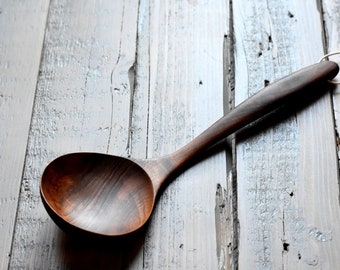 Wooden ladle Wooden Spoon Handmade Serving Ladle Unique Wooden Kitchenware Wooden Utensils Elegant Serving Utensils Handcrafted Ladle