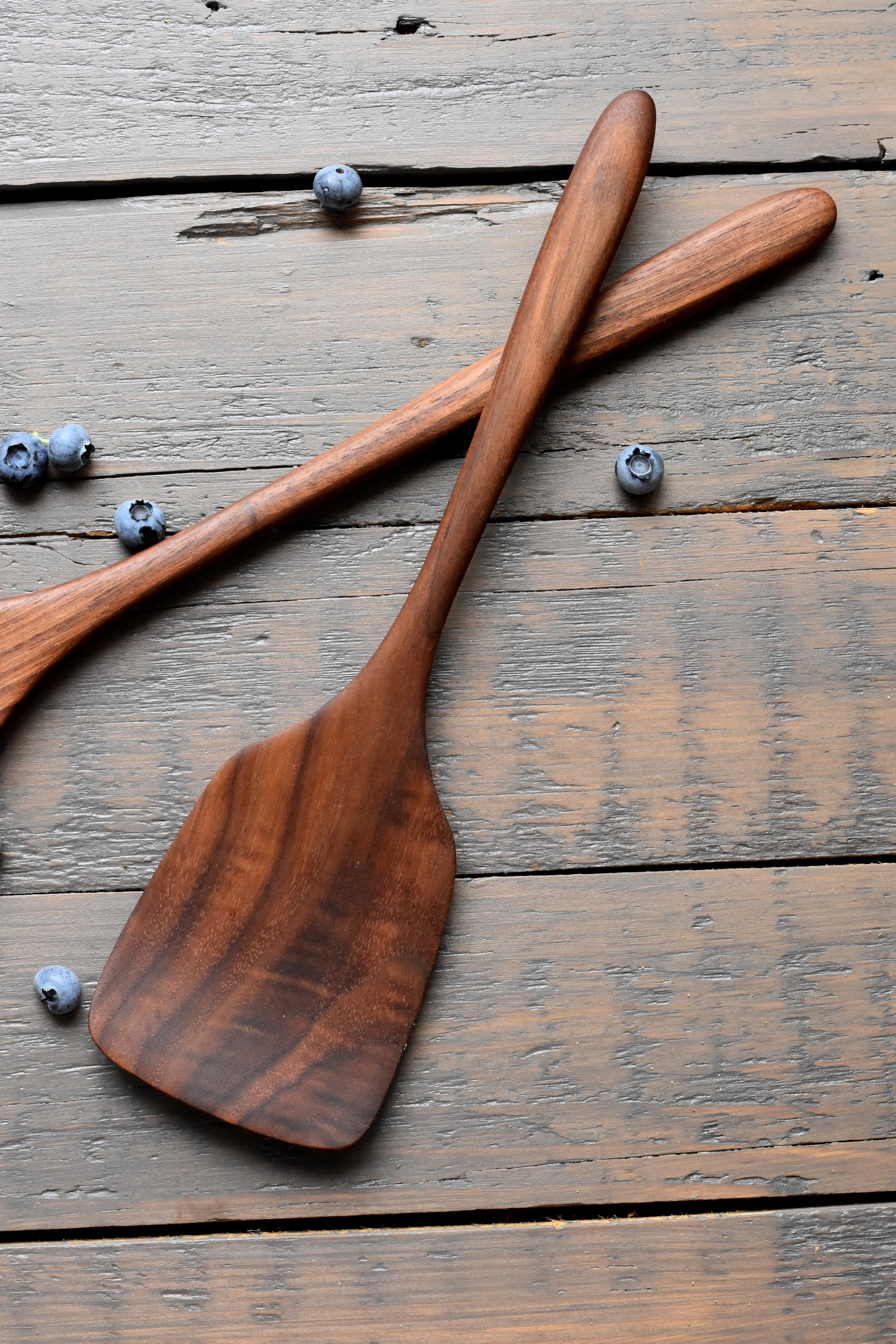 Cooking Set 2 spatulas walnut spatulapear spatula Wooden Etsy