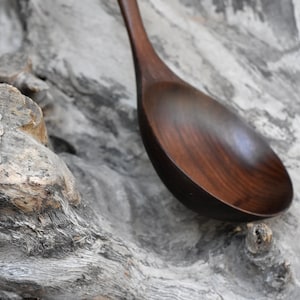 Handmade Lacquered Wooden Ladle Spoon (12 in) 38
