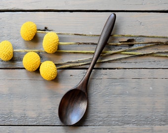 wooden spoon, special edition unique spoon, black walnut spoon,wooden cutlery , limited edition wooden spoon,