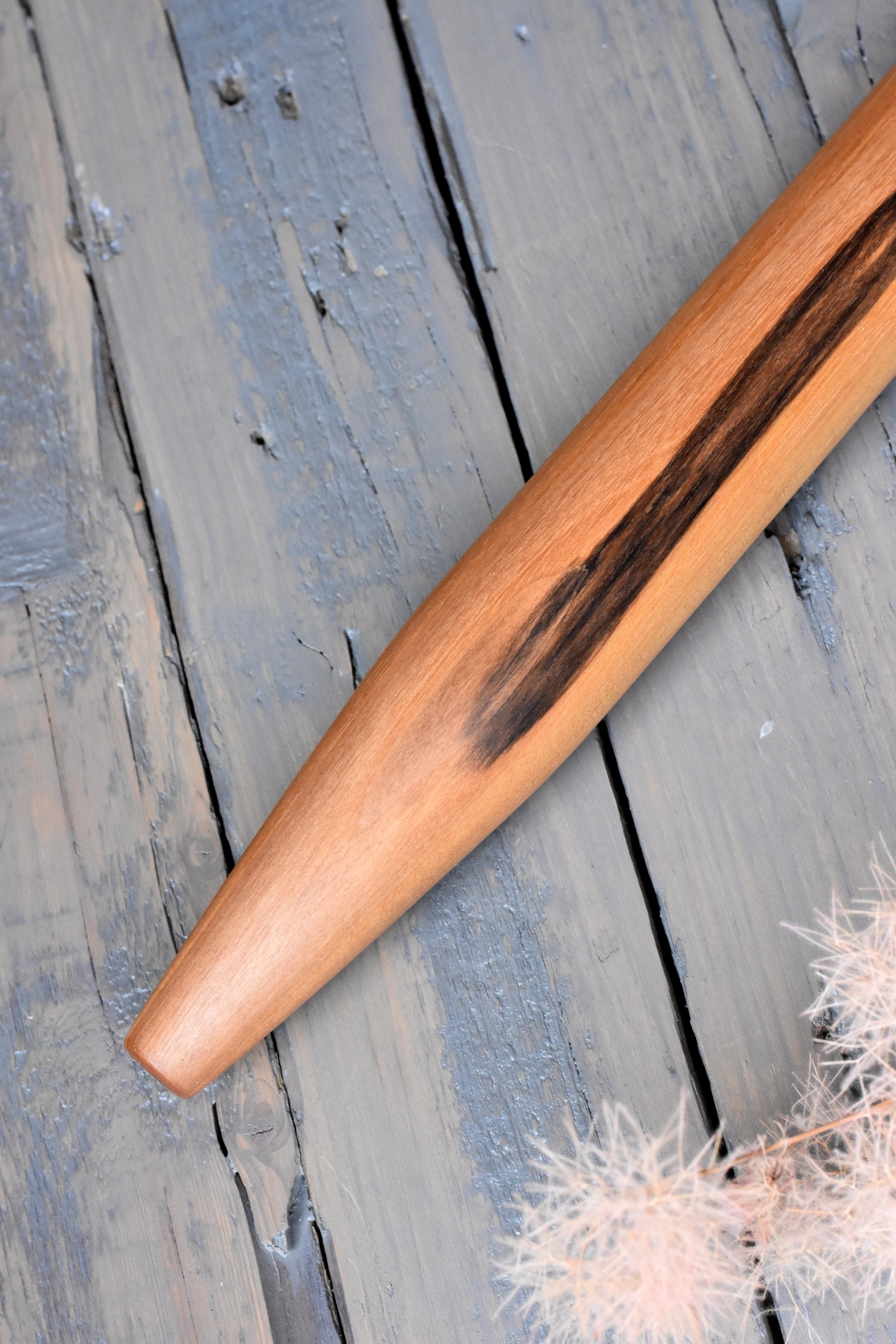 French Rolling Pin Black Walnut Wooden Rolling Pin Tapered Etsy