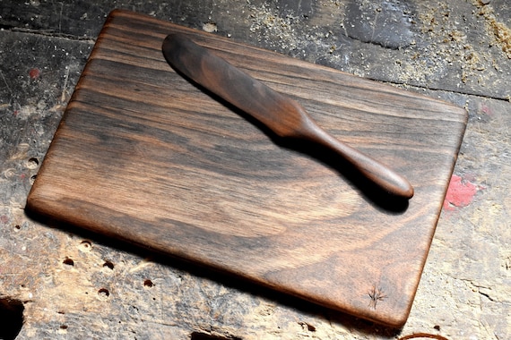 Frühstück Set, Holzbrett, Holzmesser, Servierbrett, Holzstreuer, Frühstücksbrett, Küchengeschirr, Holzbesteck, Schneidebrett
