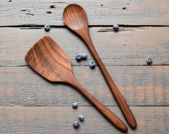 Wooden cooking set, wooden spoon, wooden spatula, cooking spoon, wooden utensils, wooden gift, kitchenware, cooking utensils, cooking set