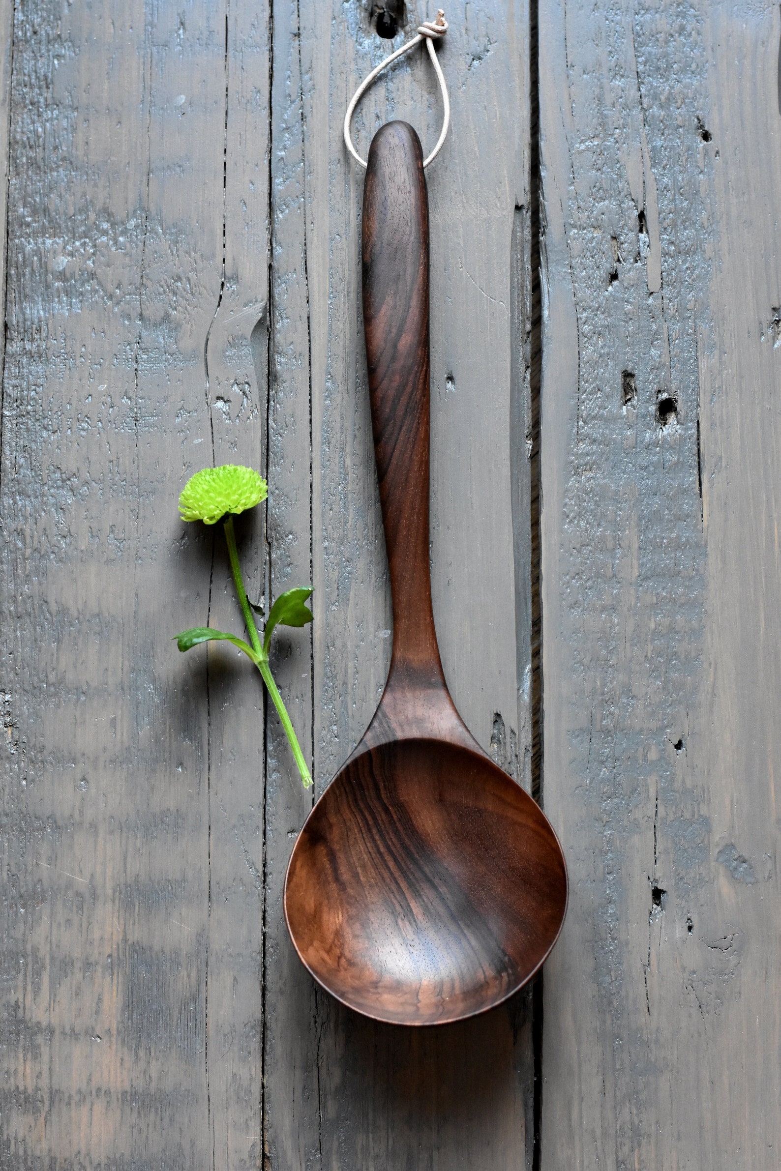 Wooden Ladle Wooden Spoon Handmade Serving Ladle Unique Wooden Etsy
