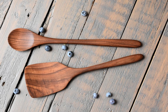 Kochlöffelset aus Holz, Kochlöffel, Pfannenwender aus Holz, Kochlöffel, Utensilo aus Holz, Geschenk aus Holz, Küchengeschirr, Kochutensil, Kochset
