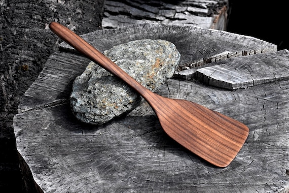 Black Walnut Spatula Elegant Handcrafted Cooking Utensil Etsy UK