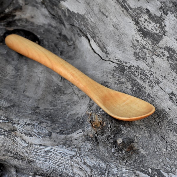 Wooden baby spoon / wooden tea spoon / antibacterial wood / soft design / handcarved spoon / baby utensil / baby cutlery, wood baby,