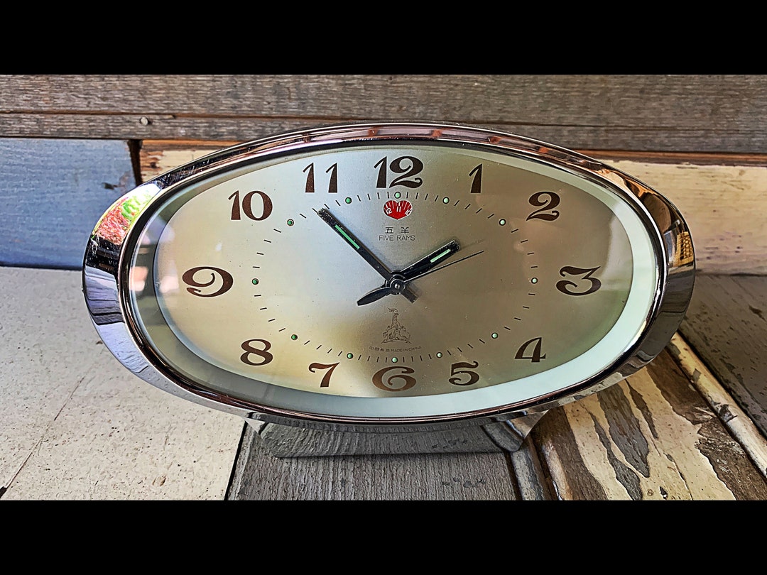 5 Rams Mechanical Alarm Clock / Peoples Republic of China / Desk Clock ...