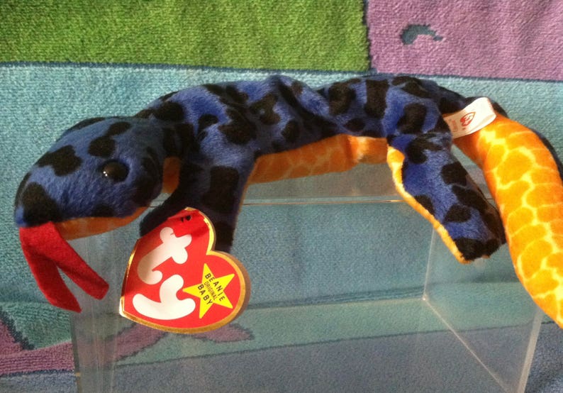 Ty beanie baby retired Lizzy the lizard style 4033 Etsy