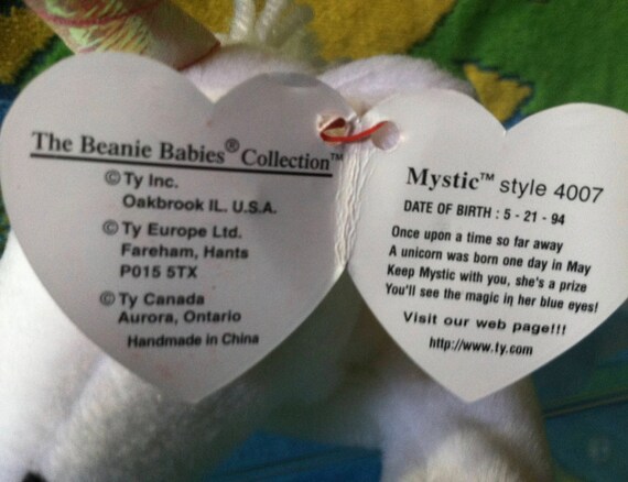 mystic style 4007 beanie baby