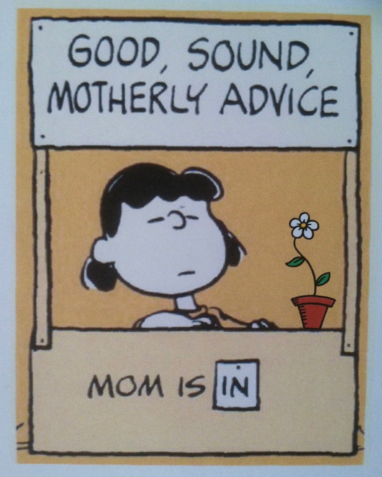 Flexible of Lucy Peanuts Motherly Advice Etsy