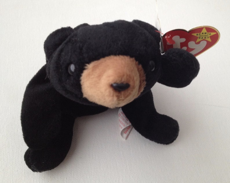 Ty Beanie Baby Blackie Bear 4011 w/errors | Etsy
