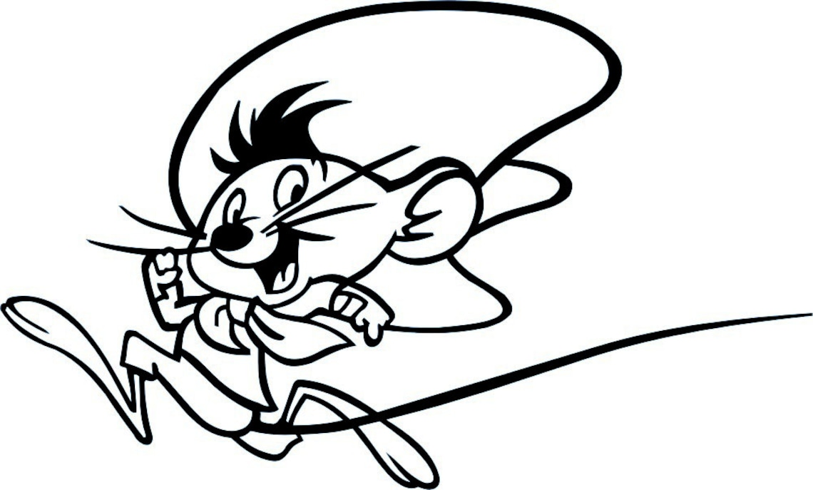 Vinyl decal Speedy Gonzales facing left or right 4 X Etsy