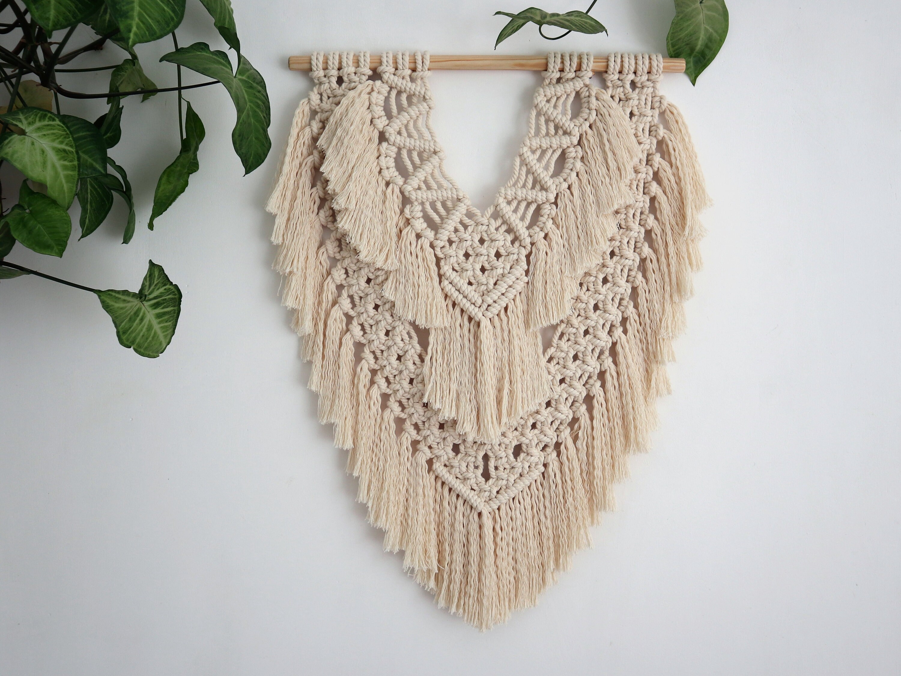 Scandinavian wall decor Bohemian wall hanging Living room Etsy