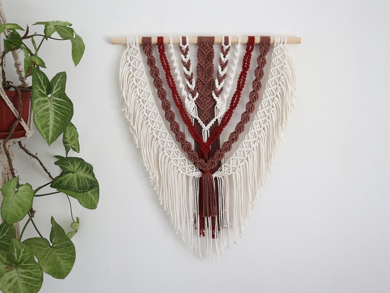 Macrame Wall Hanging Brown Wall Decor Living Room Decor Etsy