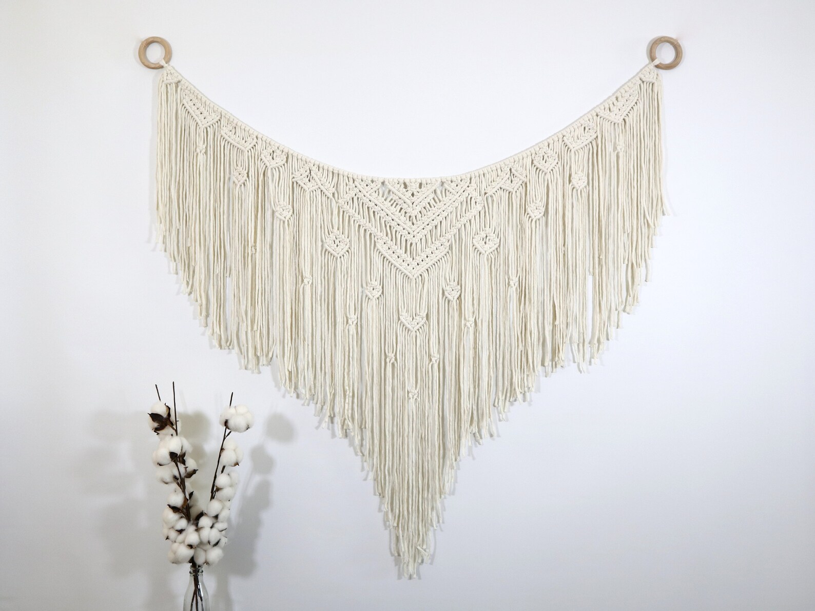 42 x 32 Large macrame wall hanging Beach hut decor Etsy