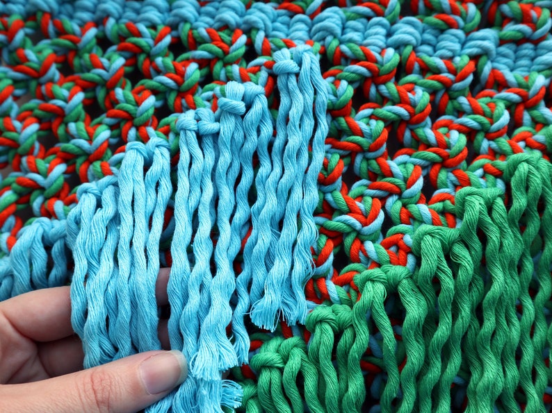 Multicolored Wall Hanging Green Wall Decor Macrame Etsy