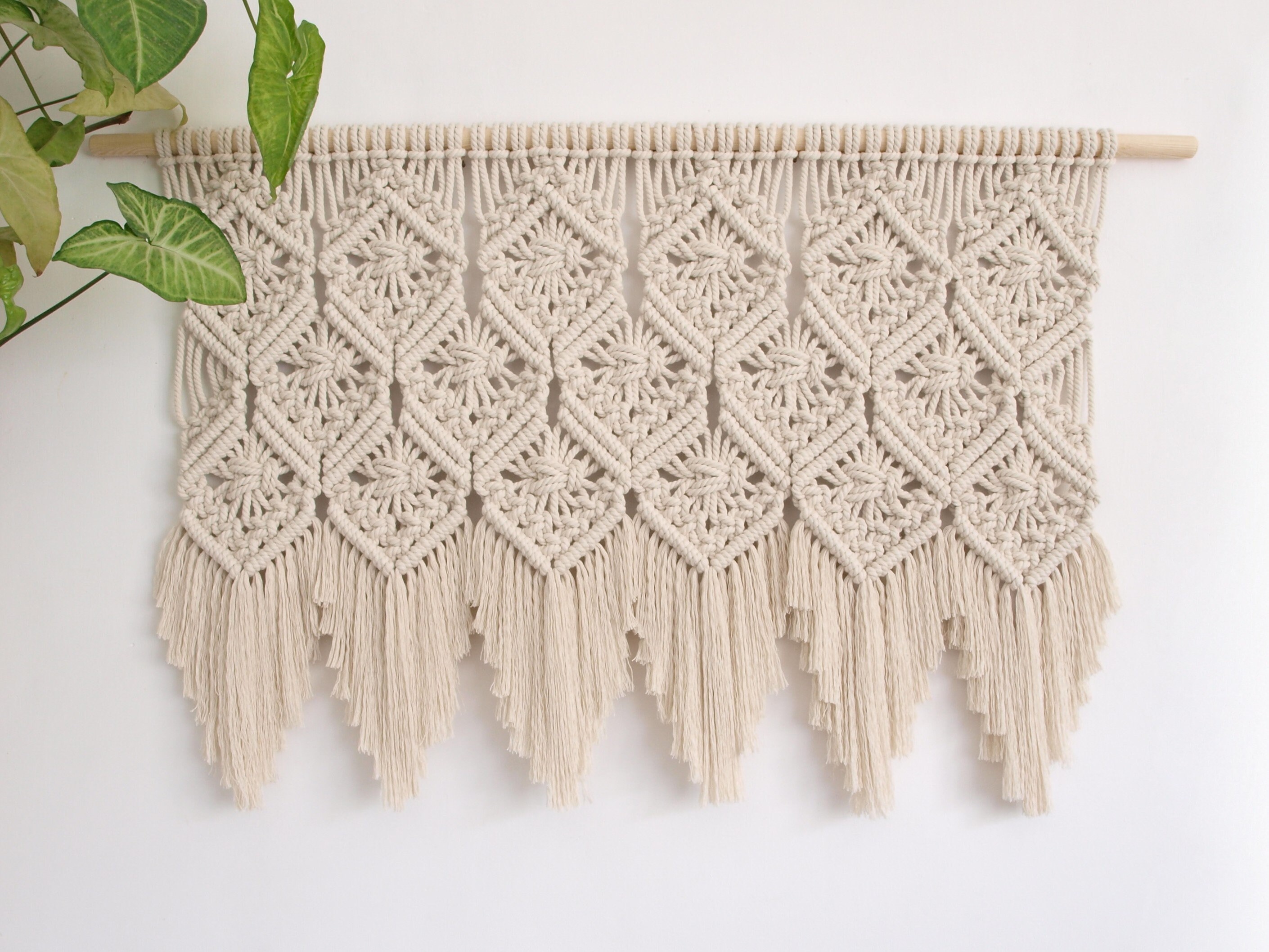 Large macrame wall hanging Large wall decor Boho bedroom decor Etsy