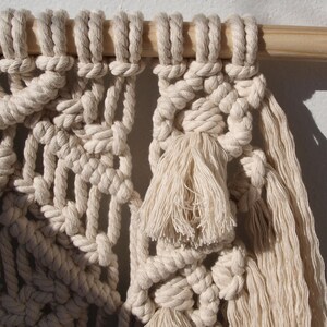 Tassel Macrame Wall Hanging: Modern Boho Decor (23" x 29") image 5