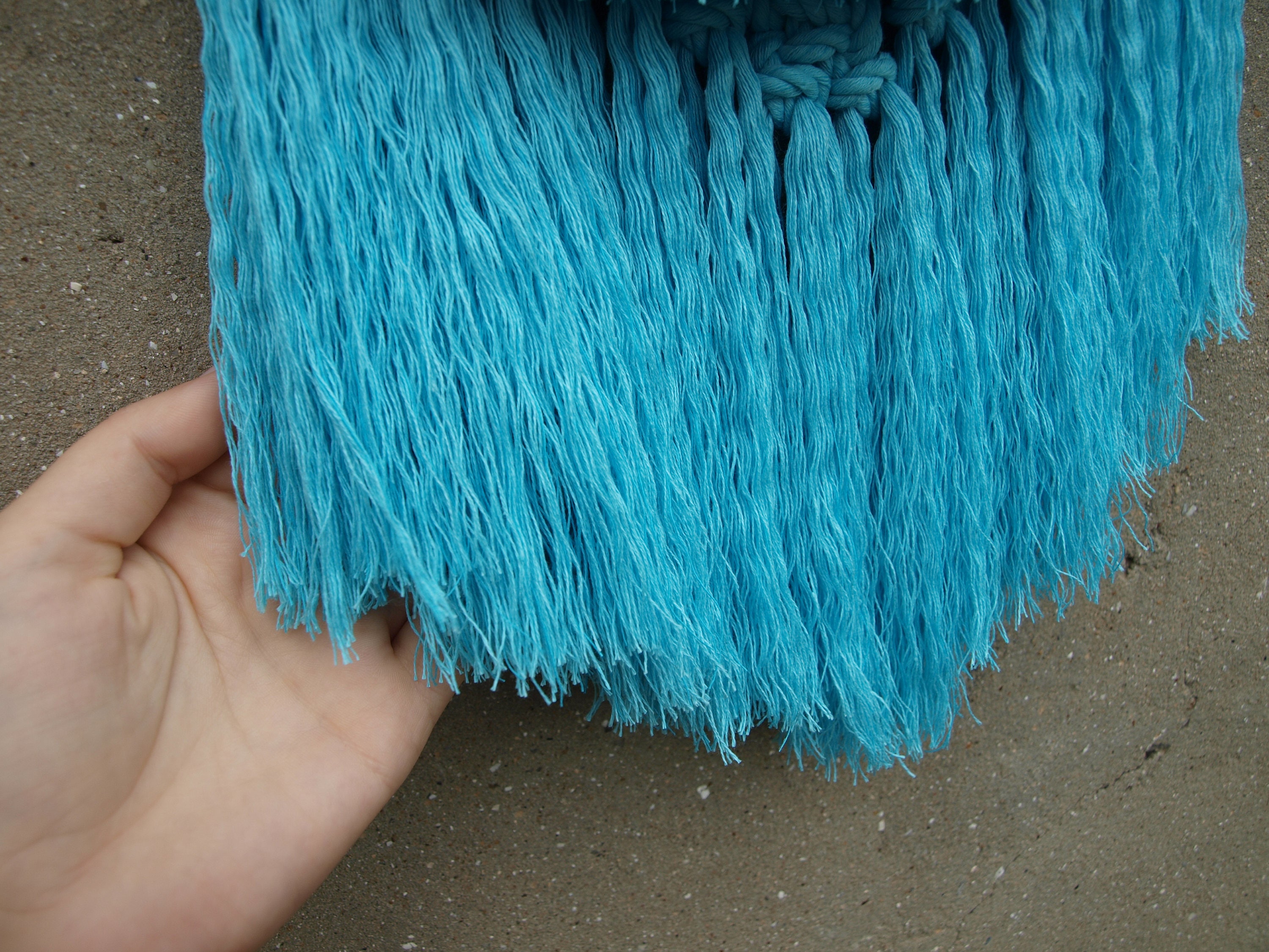 Blue nursery wall decor Blue wall hanging Small macrame wall Etsy