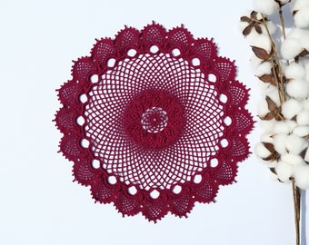 Crochet Doily, Coffee Table Decor, Big Doily, Centrotavola Festival