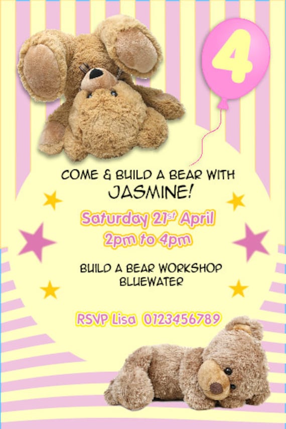personalised build a bear
