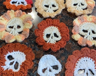 Daisy Skull Crochet PATTERN