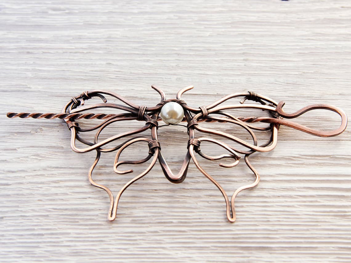 Butterfly Hair Pin Butterfly Pins Butterfly Hair Pins Etsy