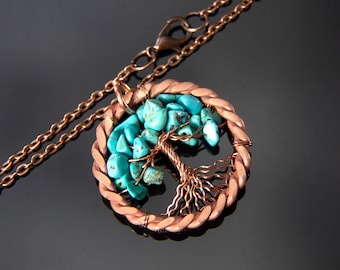 Pure Copper Necklace 7th Year Wedding Pure Copper Gift 7th Wedding 7th Anniversary 7th Year Anniversary 7th Anniversary Gift
