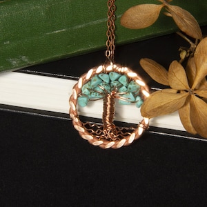 Copper anniversary necklace gift for her, copper 7 anniversary necklace gift wedding anniversary, 7th anniversary gift wedding anniversary