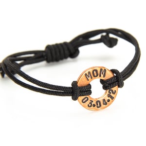 Custom memorial bracelet in memory of dad loss of mom loss of a loved one memory bracelet loss of dad in memory of mom remembrance bracelet