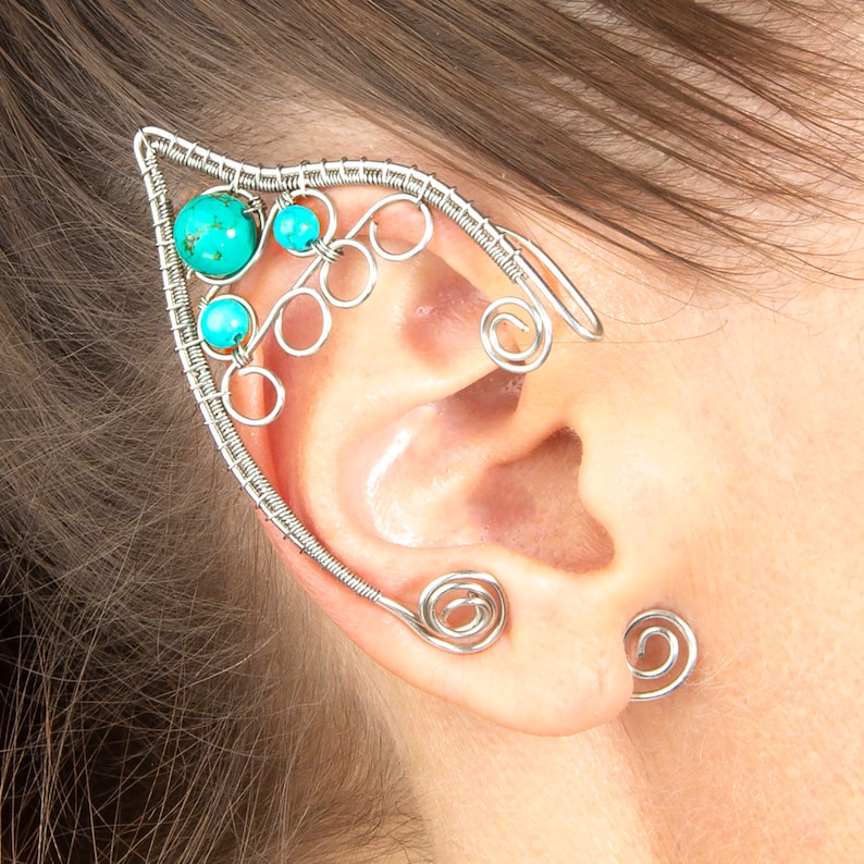 Elf Eears Cuff Silver Ear Cuff Elven Ear Cuff Elf Ear Cuff Elf Ear Cuffs Fairy Ears Elven Jewelry Elven Ears Wire Elf Ears Elf Accessories