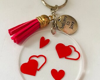 Heart Valentine Love Keyring