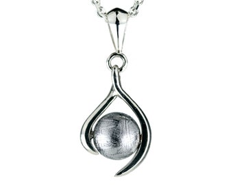 Meteorite silver necklace / Gibeon necklace / Sterling silver / Made in Japan / Gift Jewelry / CHARIS Jewelry /