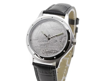 Meteorite Watch / Muonionalusta Meteorite / Quartz Movement / Diameter 37mm*43mm / Alloy / Calf leather /